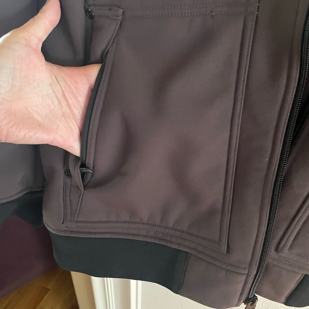 Men’s Duluth Trading Company Prudhoe Bay Brown Black Hooded Action Jacket XL - Picture 12 of 16